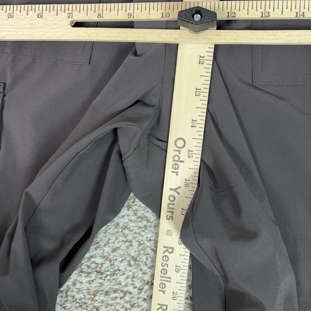 Athleta Jumpsuit Womens 10 Gray Brooklyn Utility Wide Leg Zip Pockets Travel - Picture 9 of 16